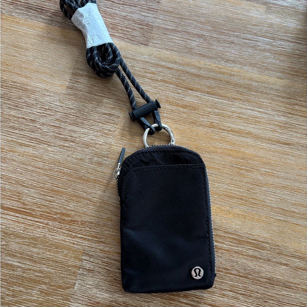 Lululemon card case with lanyard New
